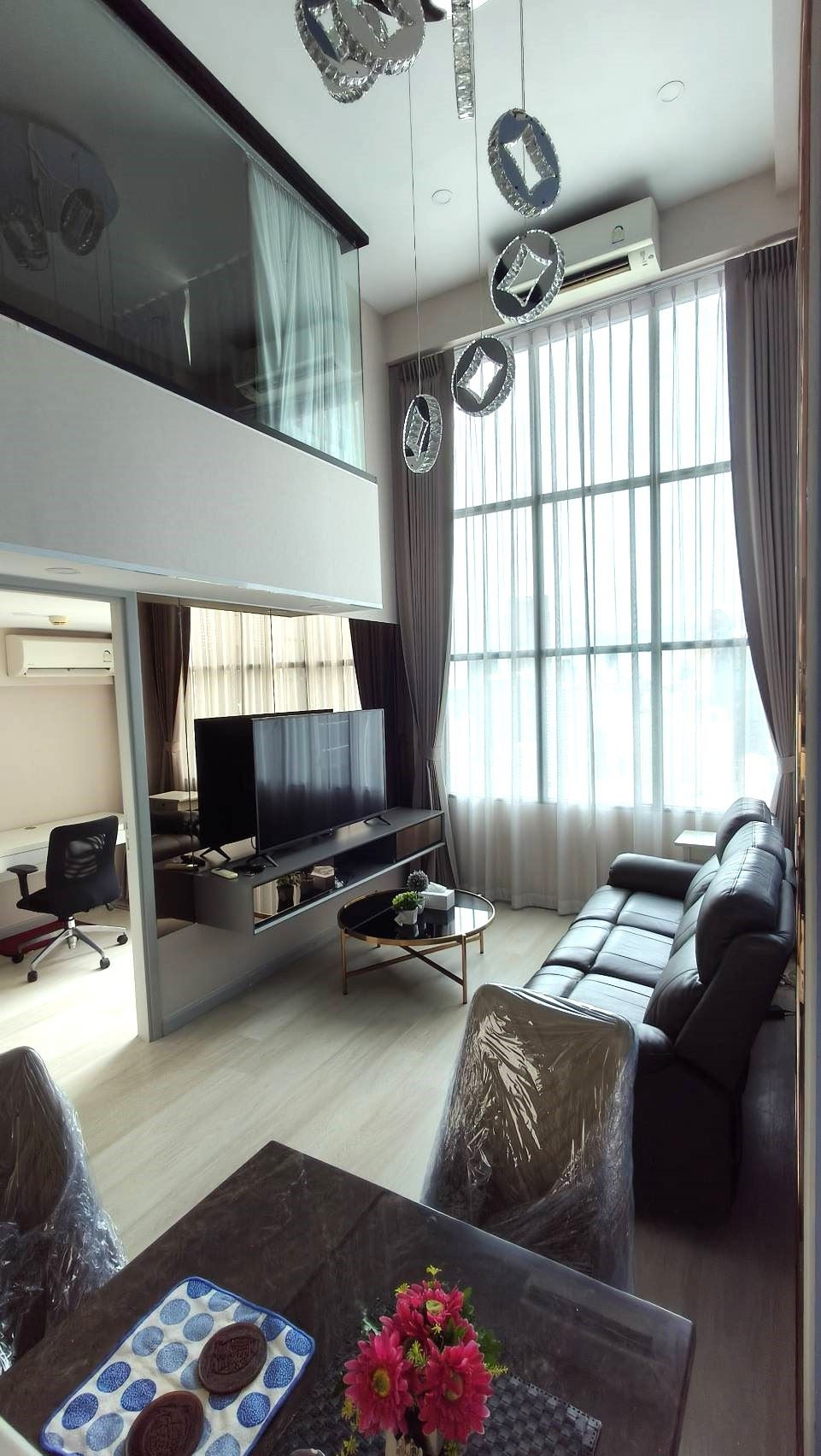 Duplex 1ห้องนอน 1ห้องทำงาน 1ห้องน้ำ, 44ตรม, รับ 6 เดือน, Knightsbridge Prime Sathorn, BTSช่องนนทรี