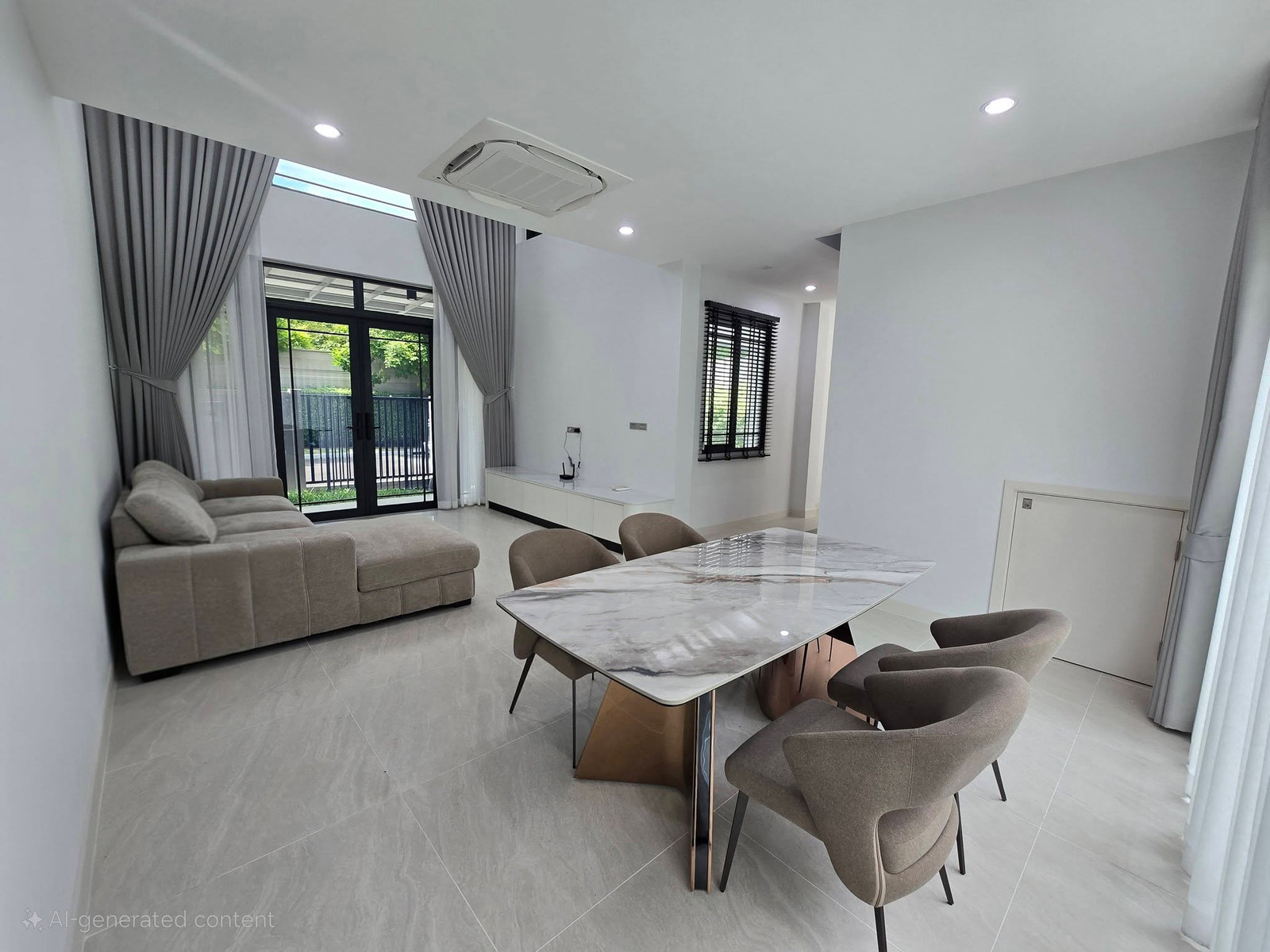 🟢 Luxury townhome for rent, 3 floors, corner unit, location Sukhumvit 77 - On Nut, width 10 meters, Double Volume design, airy and luxurious. – รูปที่ 3