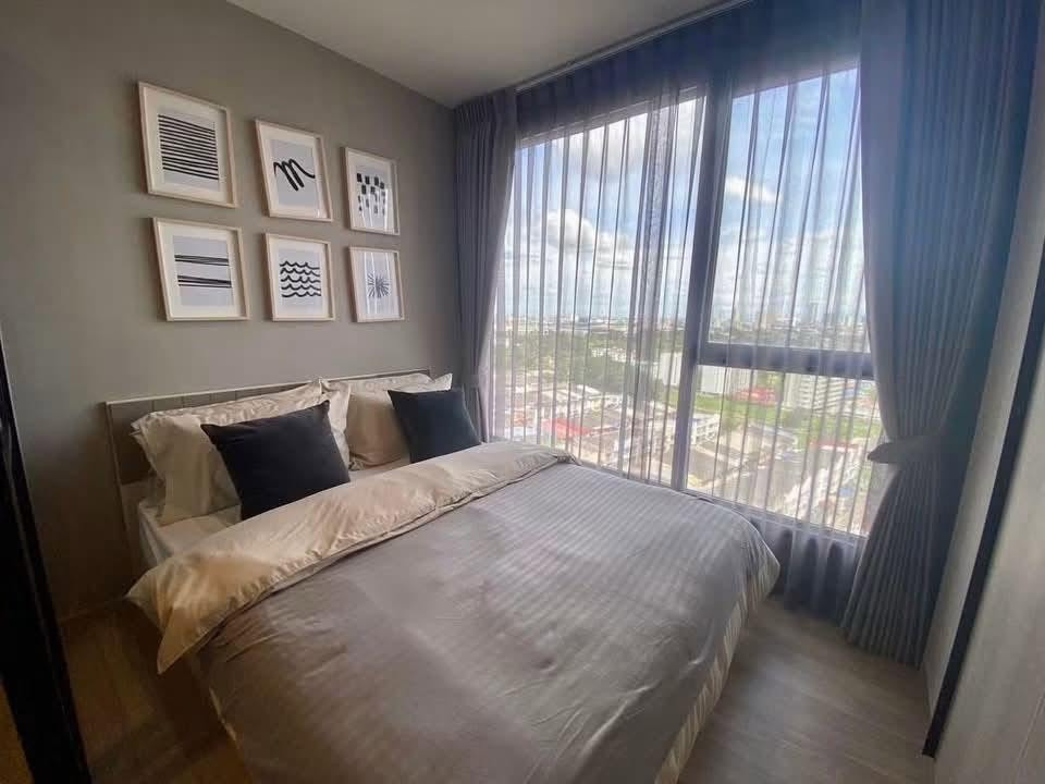 P-56814 📍 Great Deal! Condo For Rent Near BTS Bang Na & Bearing - Ideo Mobi Sukhumvit East Point 36 sq.m. 28th Fl. Fully Fitted 13,000 THB Line@easythaihome 085-592-2897 