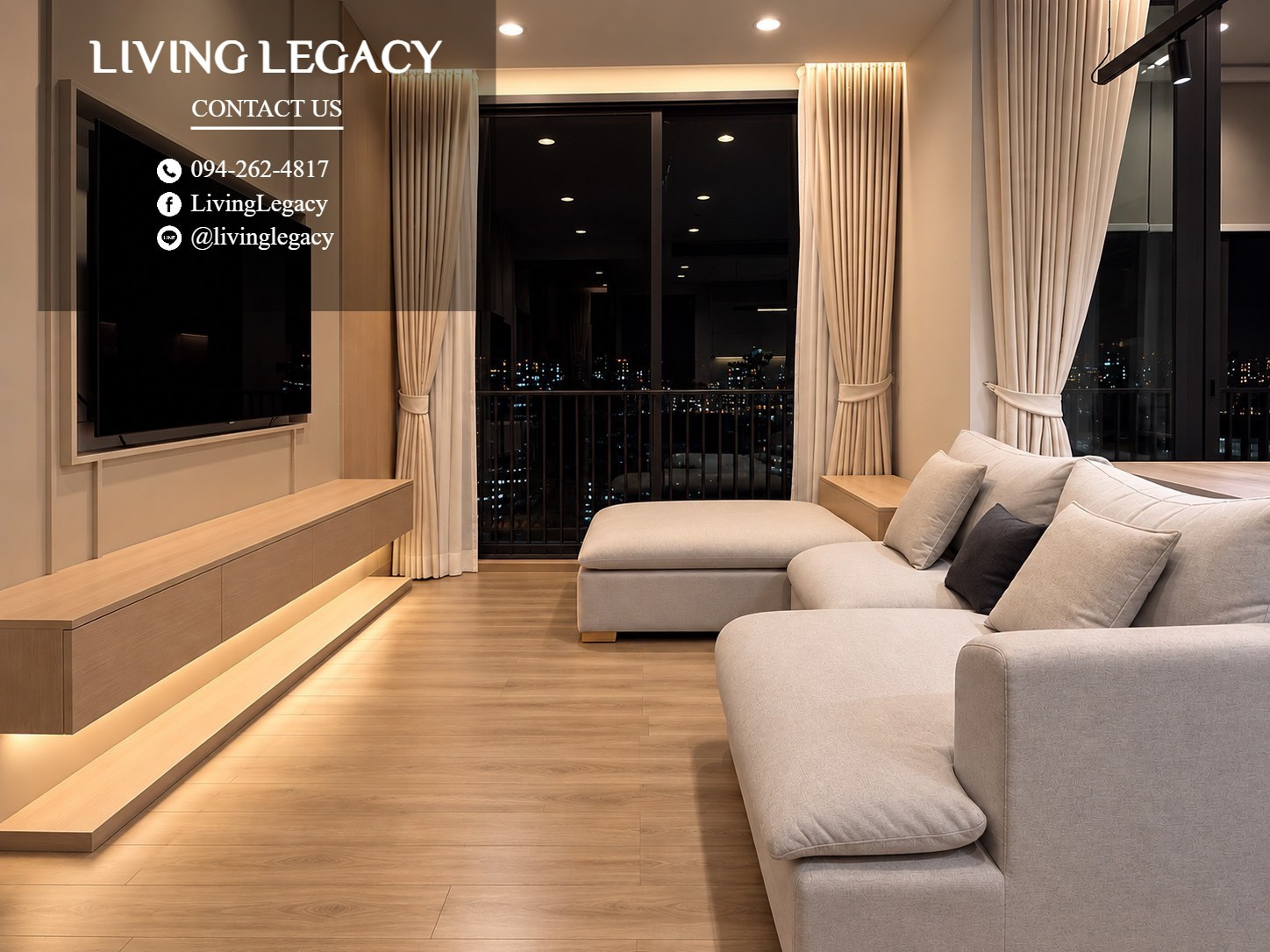 TLV3AO เช่าด่วน คอนโด Quinn Sukhumvit 101 77 ตร.ม. | ชั้น 29 | 2 ห้องนอน | 2 ห้องน้ำ 75,000 บาท/เดือน line id : @livinglegacy – รูปที่ 3