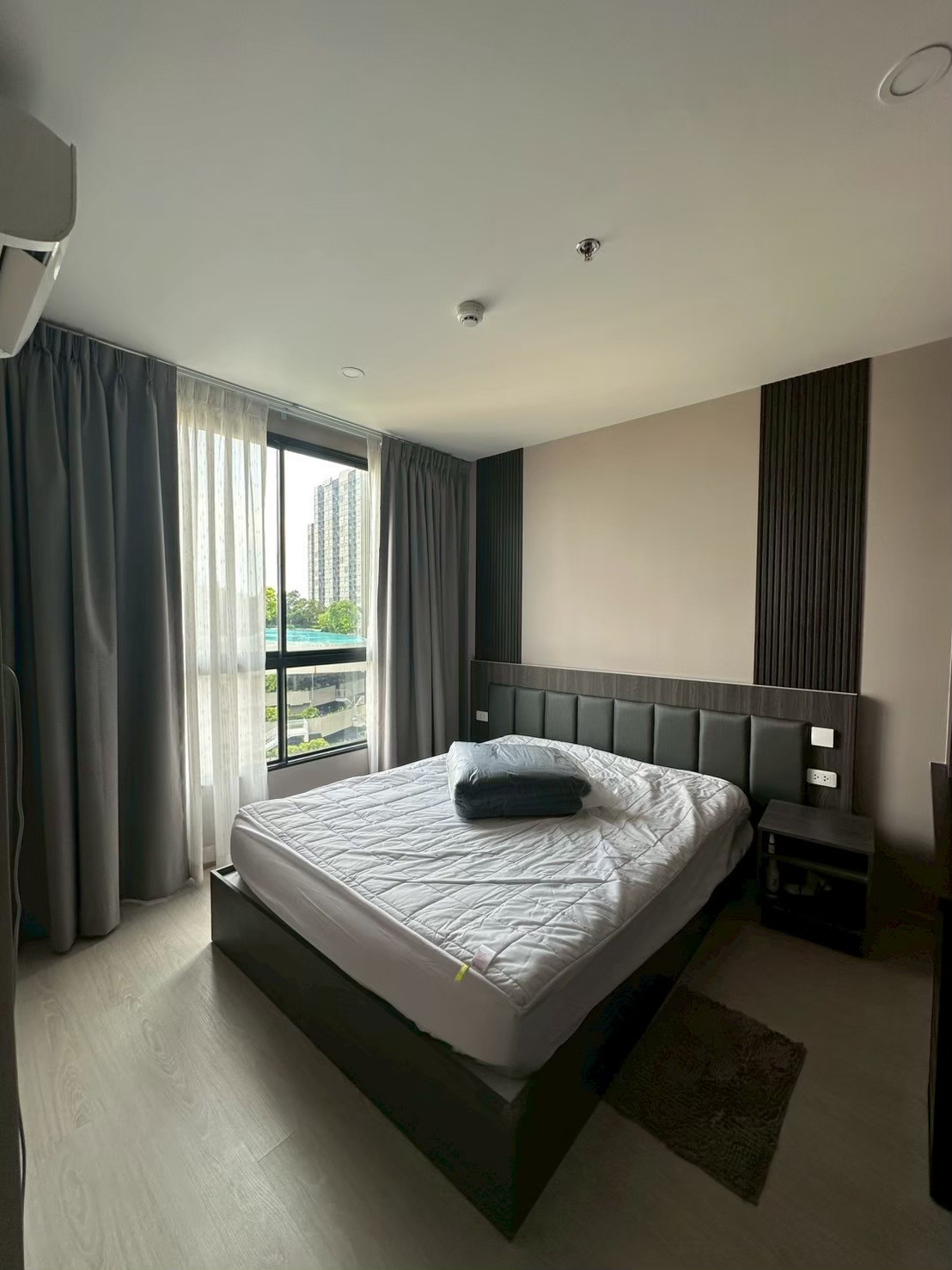 Condo for rent, Udomsuk location, beautiful room, wide, good view, ready to move in.