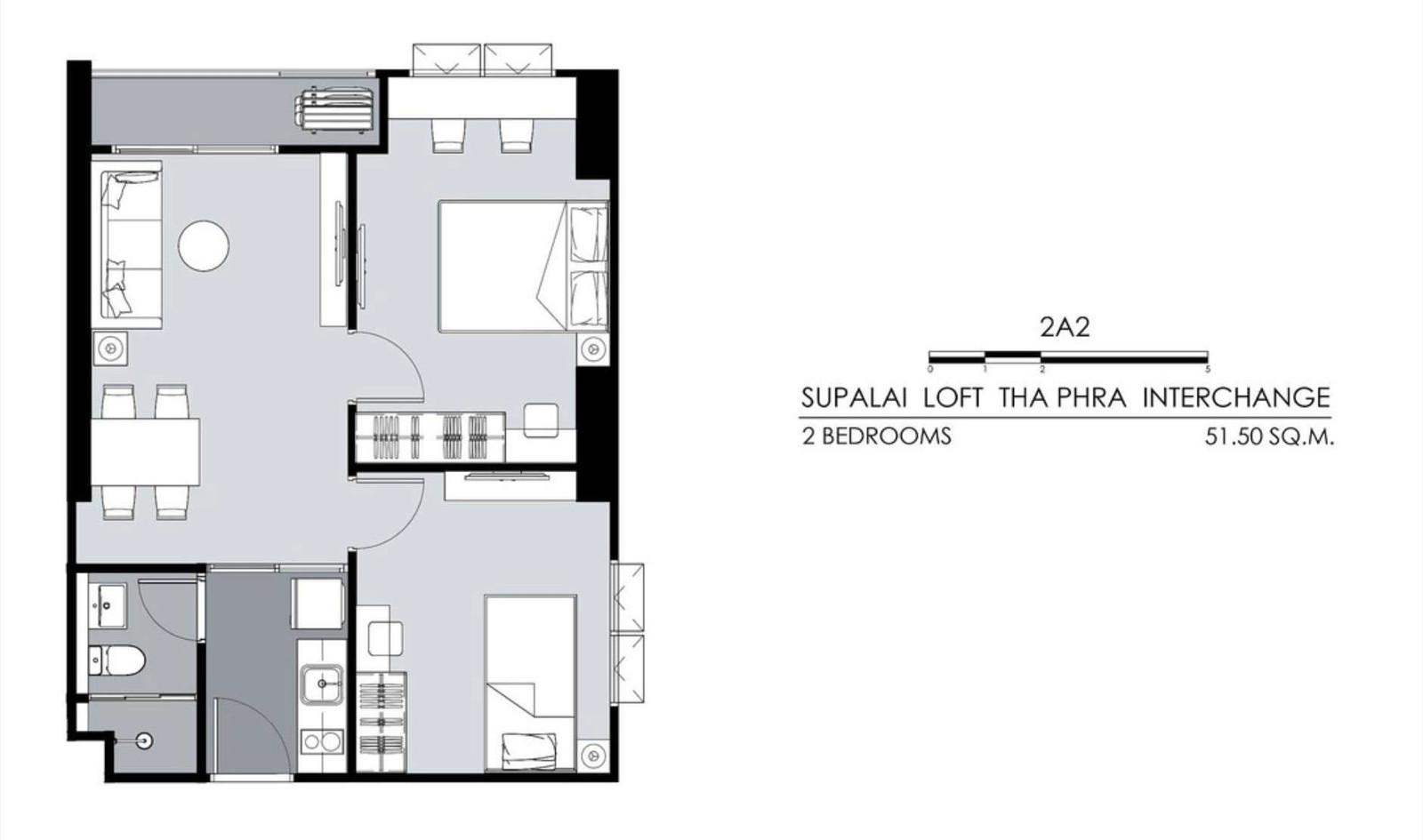 ขายดาวน์ supalai loft ท่าพระ อินเตอร์เชนจ์ ห้องสวย วิวทิศใต้ เห็นองค์พระ – รูปที่ 2