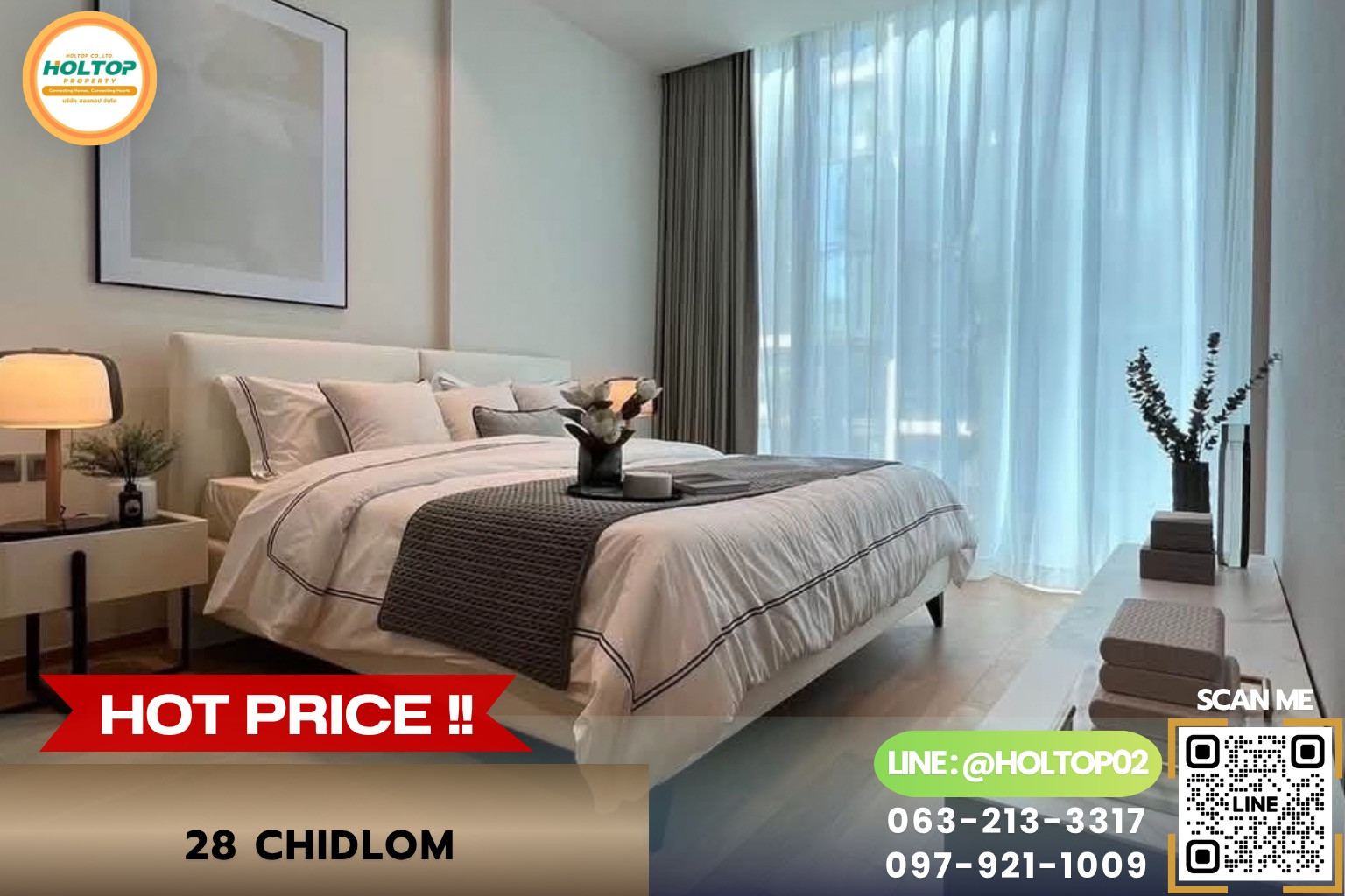 #L1462 Condo for rent 28 Chidlom.