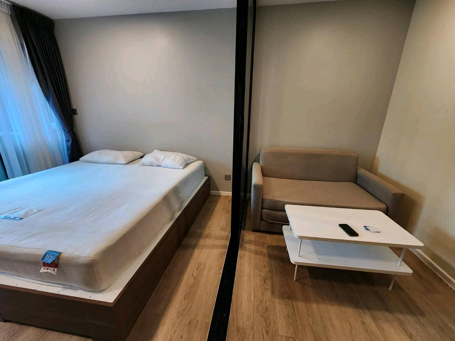 🔥For rent kave space, rent 11,000/month, room area 28 sq m, Building B, 7th floor, garden view, north, 6 foot bed, complete with electricity.