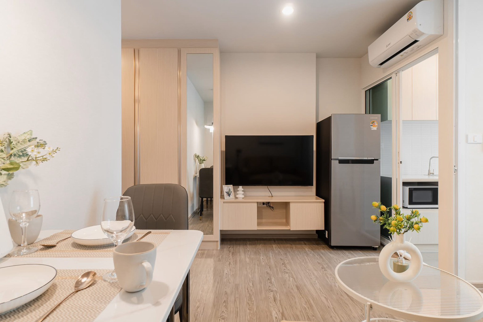 🏡 คอนโดให้เช่า Regent Home Bangna | 1 ห้องนอน ชั้น 26 | วิวแม่น้ำ | แต่งครบ | 12,000 บาท – รูปที่ 3