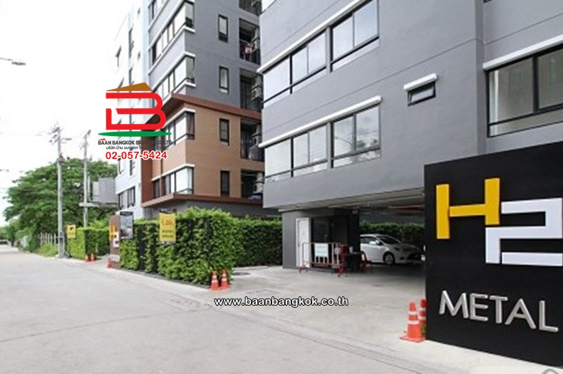 Condominium area 41.1 sq m. H2 Metal Condominium Ramintra 19, Intersection 4, Ramintra Road, Anusawari Subdistrict, Bang Khen District. Condominium area 41.1 sq m. H2 Metal Condominium Ramintra 19, Intersection 4, Ramintra Road, Anusawari Subdistrict, Bang Khen District.