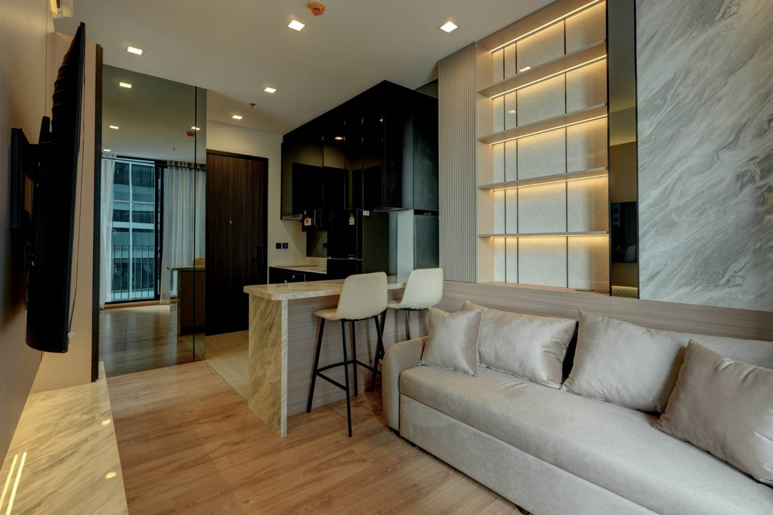 For Rent Noble Around Ari — 1 Bedroom | BTS Ari | Fully Furnished GTN-0890 For Rent Noble Around Ari — 1 Bedroom | BTS Ari | Fully Furnished GTN-0890