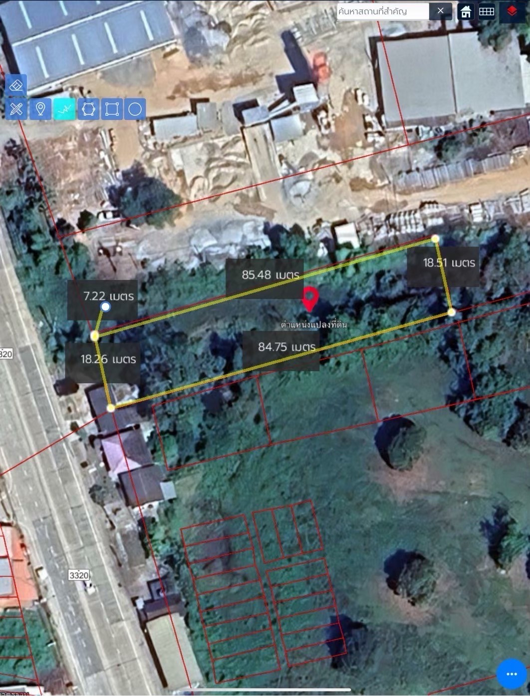 Land for sale next to road 3320 Kashad, Rayong, 1 rai 79 sq m, price 4 million baht,  sells it himself. – รูปที่ 3