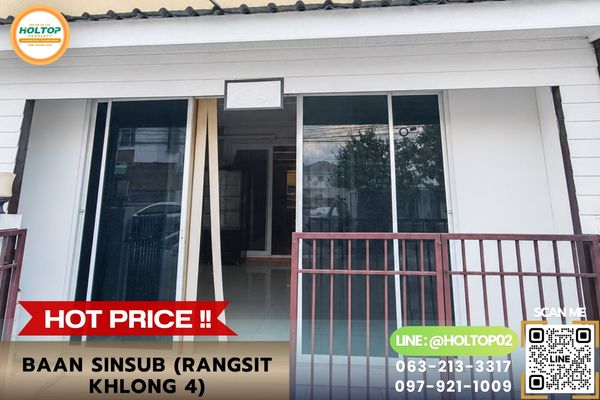 #L1469 3-story townhouse for sale, Baan Sinsub (Rangsit Khlong 4)