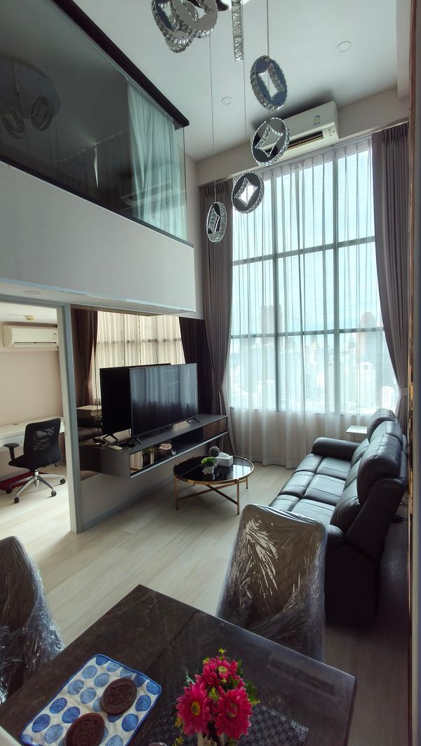 Duplex 1ห้องนอน 1ห้องทำงาน 1ห้องน้ำ, 44ตรม, รับ 6 เดือน, Knightsbridge Prime Sathorn, BTSช่องนนทรี