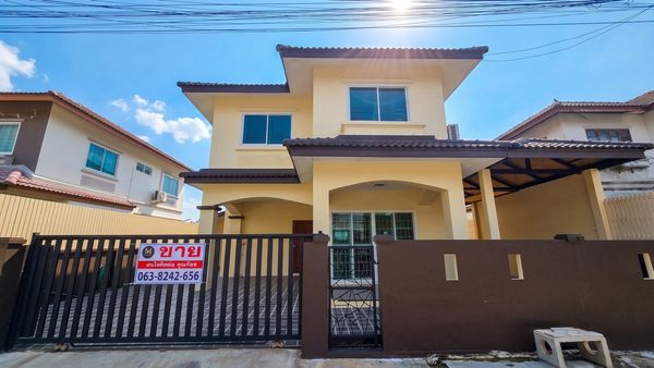 Detached house 52 sq m. Price only 2.79 million baht! 2-story detached house for sale, KC Garden Home Village 6, Nimit Mai Road 40, Sam Wa Tawan Ok Subdistrict, Khlong Sam Wa District, Bangkok.
