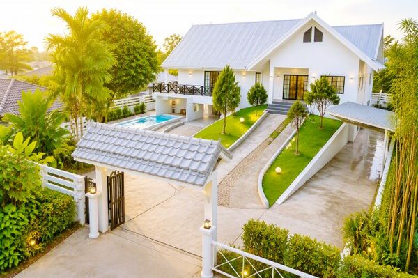 หนองจ๊อม เชียงใหม่ บ้านเดี่ยวพูลวิลล่า 4 นอน 2น้ำ กอล์ฟคลับ ม.แม่โจ้ 150ตร.วา. 425 ตร.ม.พื้นที่ส่วนตัวครบครัน
