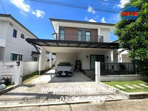 บ้านเดี่ยว 2 ชั้น 50 ตร.ว. หมู่บ้านเซนโทร อ่อนนุช-สุวรรณภูมิ ซอยกิ่งแก้ว37 ถนนกิ่งแก้ว บางพลี สมุทรปราการ 