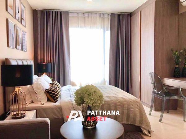 The most beautiful in the generation! For rent, Life Asoke studio, angelic condition, high floor, unblocked view, ready to move in ✨ Details: 🔥 Beautiful room, newly leaked! The most beautiful condition in the building. Decorated and ready to move in imme