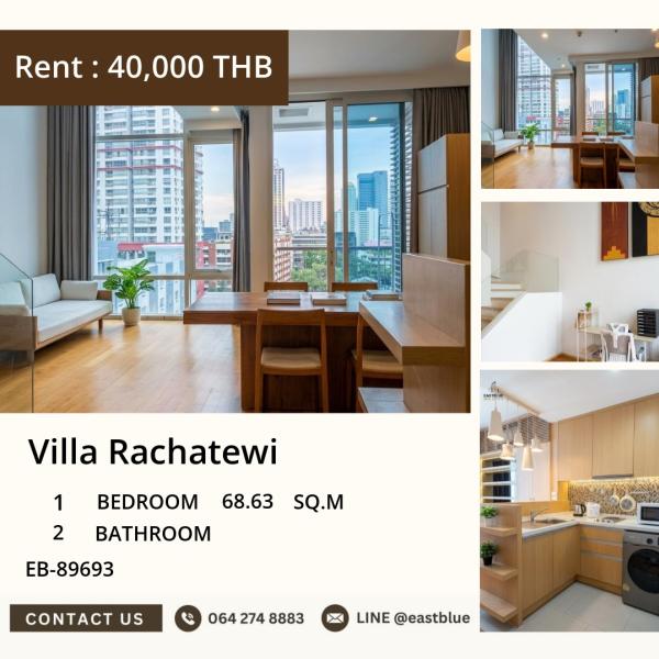 02/10/2026, For Rent: Villa Rachatewi Condo near BTS Phaya Thai & MRT Ratchathewi! 🏡 0642748883