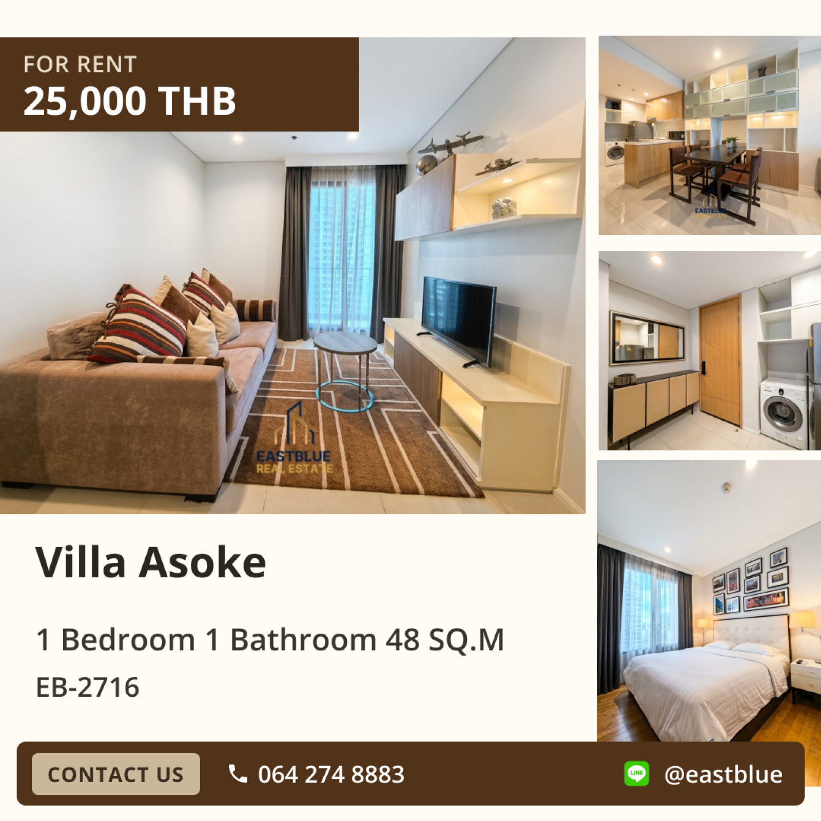 23/09/2026, ให้เช่าคอนโด Villa Asoke 1 ห้องนอน 48 ตร.ม. พร้อมสิ่งอำนวยความสะดวกครบครัน ใกล้ BTS อโศก 0642748883 23/09/2026, ให้เช่าคอนโด Villa Asoke 1 ห้องนอน 48 ตร.ม. พร้อมสิ่งอำนวยความสะดวกครบครัน ใกล้ BTS อโศก 0642748883