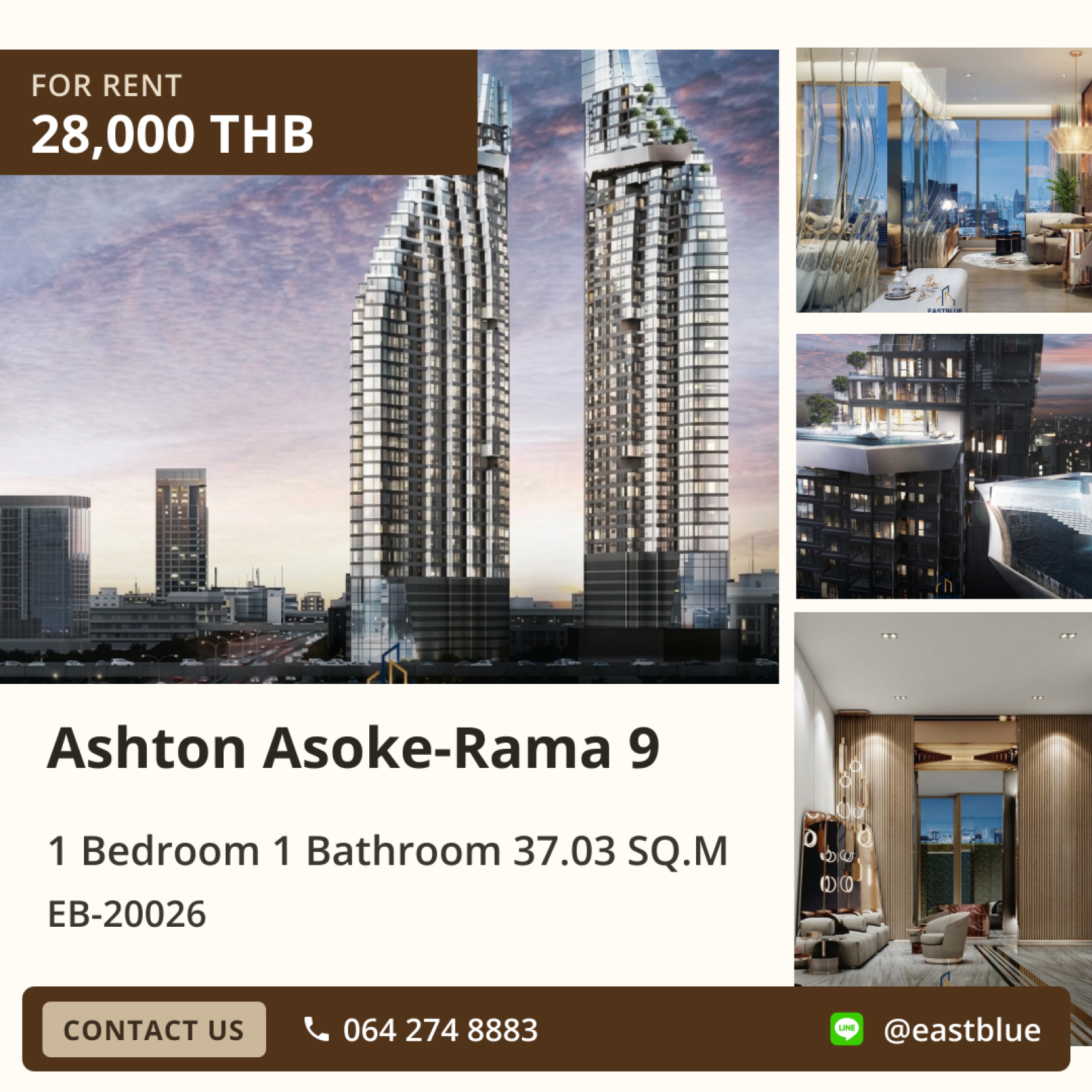 02/10/2026, ให้เช่า Ashton Asoke-Rama 9 วิวสวย ติด MRT พระราม 9 28,000 บาท/เดือน 🌇 0642748883 02/10/2026, ให้เช่า Ashton Asoke-Rama 9 วิวสวย ติด MRT พระราม 9 28,000 บาท/เดือน 🌇 0642748883