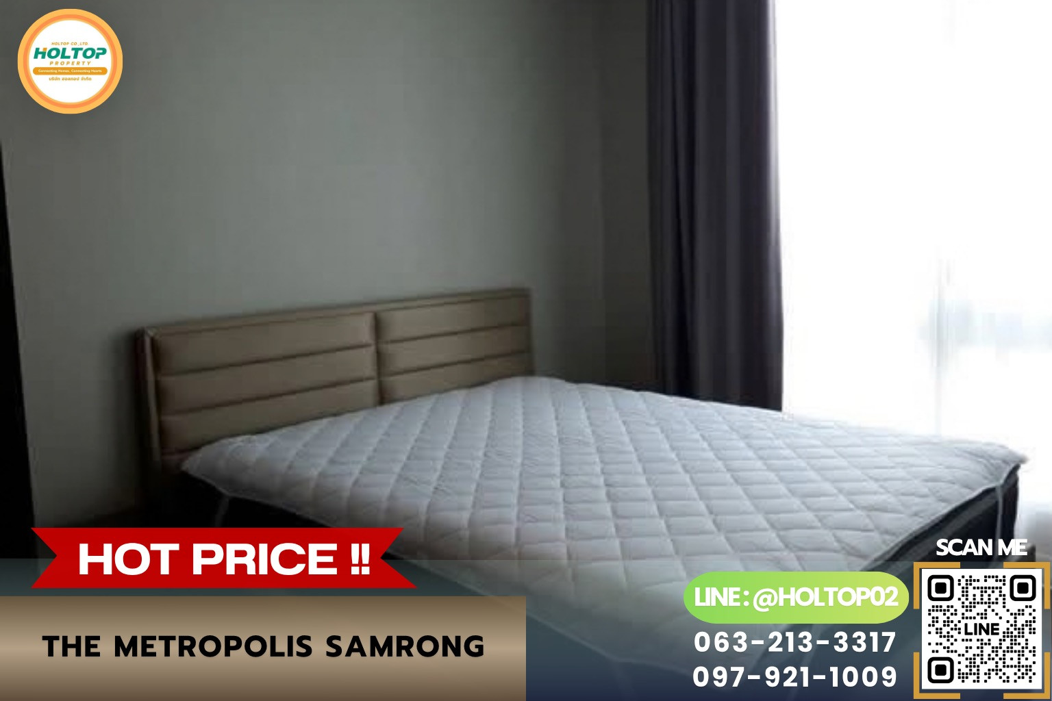 #R10864 ให้เช่าคอนโด The Metropolis Samrong