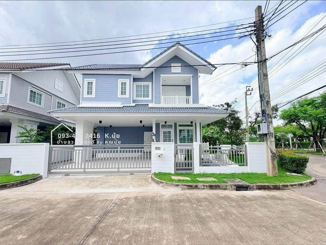 💙Only 7.89 million🔥🔥Single house, corner plot [66.5 sq m.] 📍Ram Inthra-Liap Khlong 2 [Burasiri Panya Inthra]