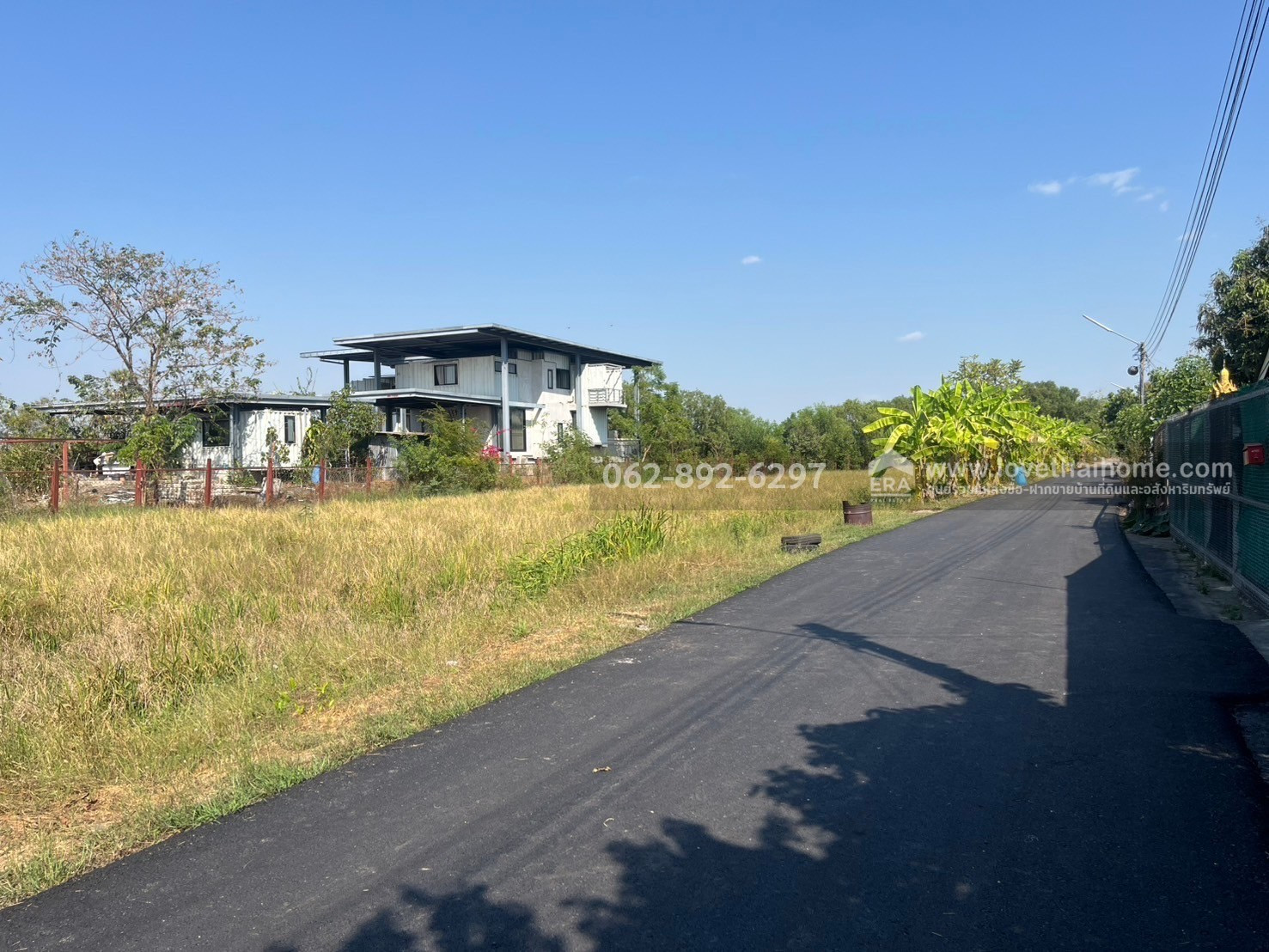 Land for sale, Soi Khlong Sam 12/8, Khlong Sam Subdistrict, Khlong Luang District, Pathum Thani Province, prime location, beautiful plot! Next to the road on 2 sides, size 2 rai 3 ngan 15 sq m. Great atmosphere. Near the community Suitable for building a  – รูปที่ 2