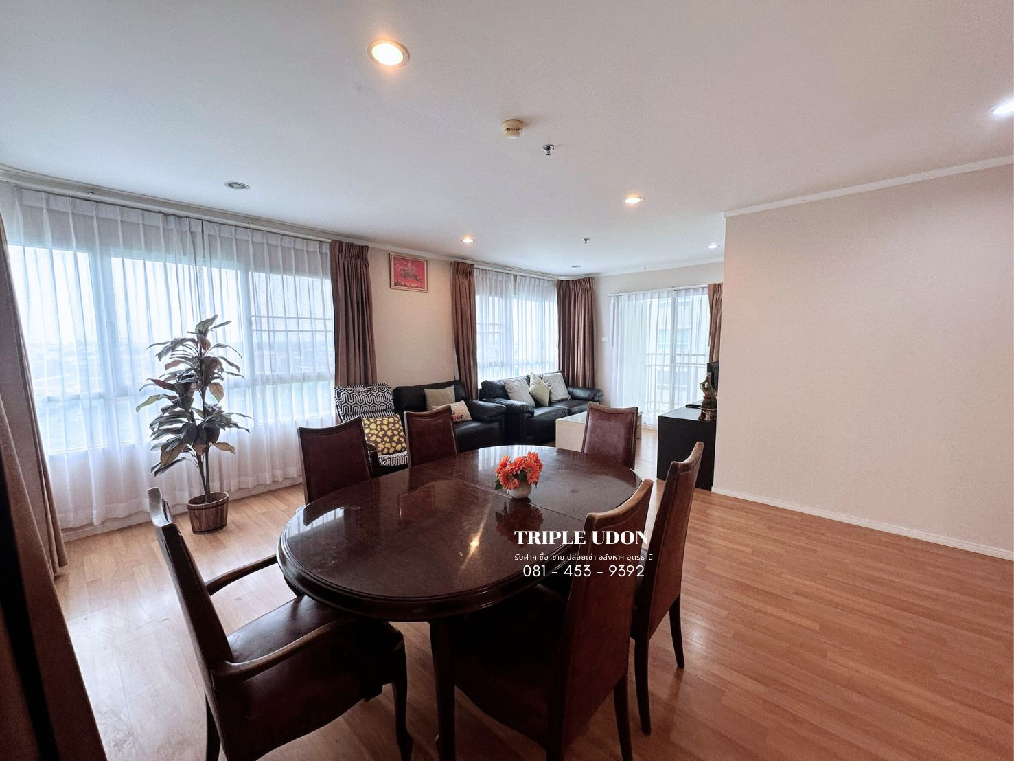 For rent 🌟 Condo Lumpini Place UD-Phosri has high security. Fully furnished