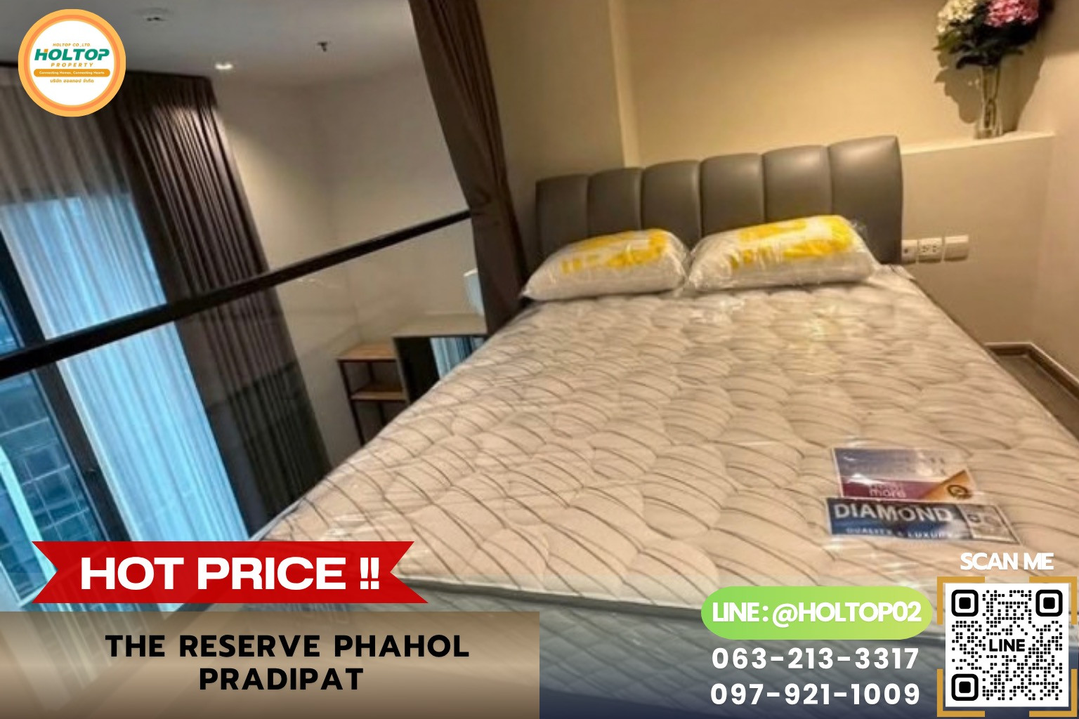 #R10870 ให้เช่าคอนโด The Reserve Phahol-Pradipat #R10870 ให้เช่าคอนโด The Reserve Phahol-Pradipat