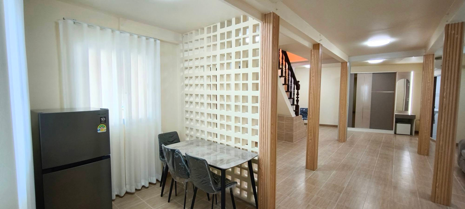 ✨🏡 House for rent, Udomsuk 30, Intersection 21-4 ✔️ Highlights 🛡️ Tempered Glass throughout the house 🪟 Pleated mosquito nets + curtains throughout the house | Bedroom and 2nd floor Blackout 100% – รูปที่ 2