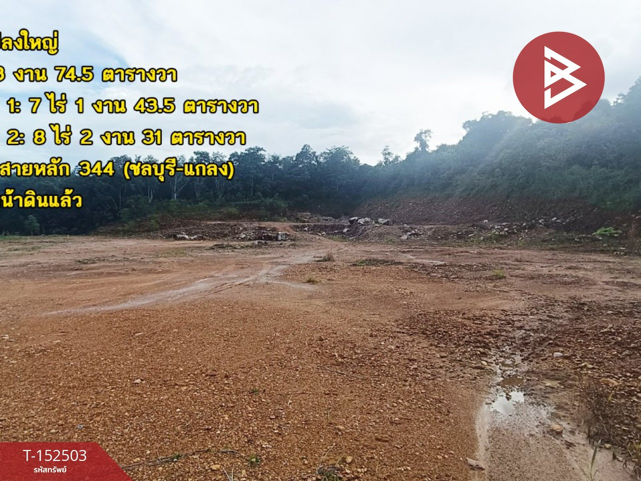 Land for sale, area 15 rai 3 ngan 74.5 sq m, Klaeng, Chonburi. – รูปที่ 4