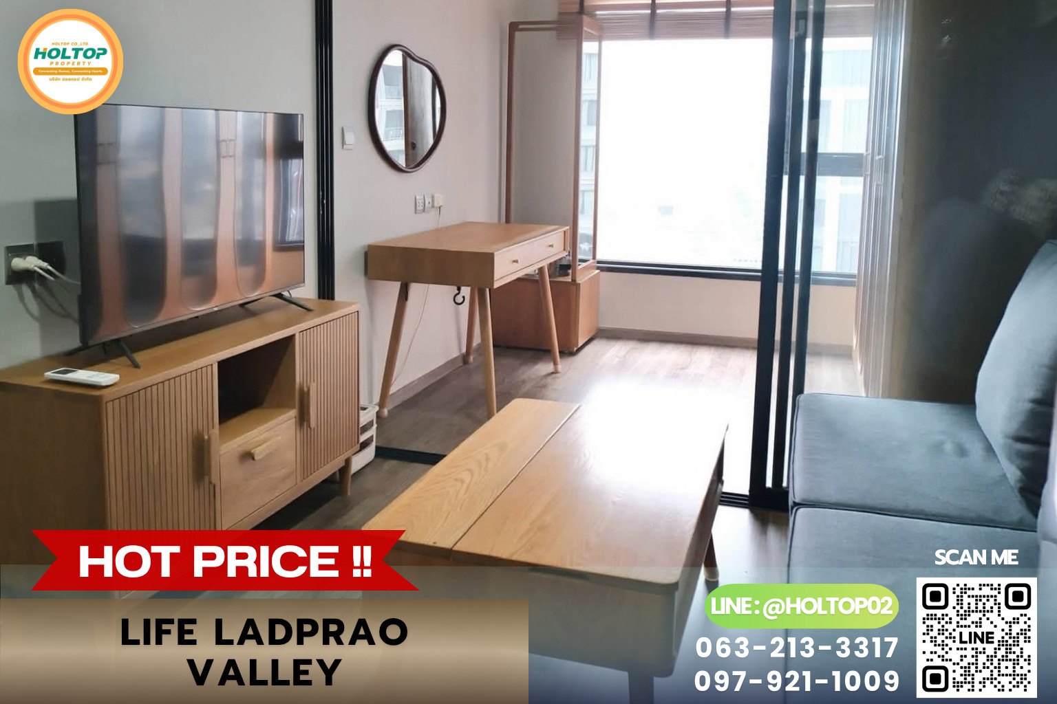 #E1706💕270969For Rent Condo Life Ladprao Valley
