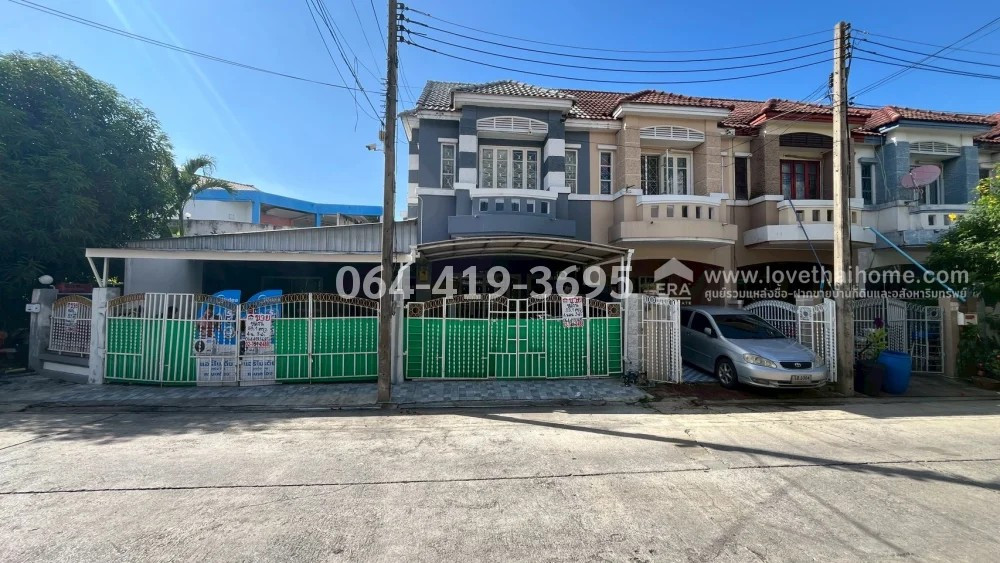 2-story townhouse for sale, Lam Luk Ka Road 11 (Sema Fa Kram), Busarin Village, Soi 1, Lam Luk Ka, Khlong 2, Pathum Thani, large area 53.1 sq m., got a site like a single house, selling for only 2.95 million baht. Near the Green Line, Khu Khot Station. – รูปที่ 2