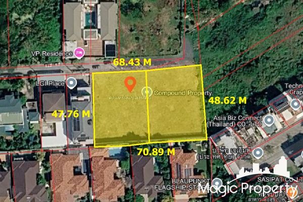 Land for Sale Near Ramintra Expressway in Pradit Manutham Road, Nuanchan Subdistrict, Bueng Kum District, Bangkok