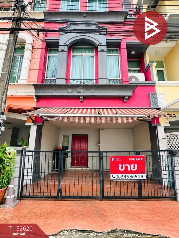 Townhouse for sale Baan Klang Muang British Town Srinakarin Project, Bang Phli, Samut Prakan