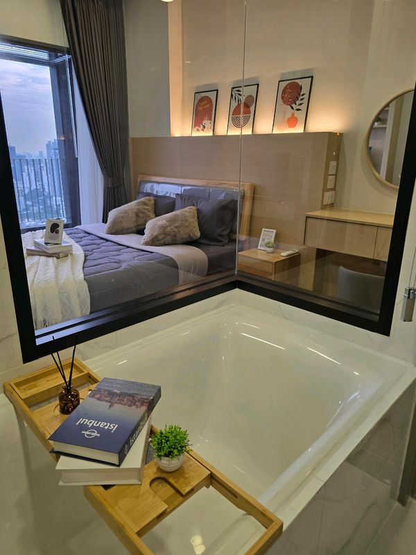 🔥Rent Now🔥 Cloud Thonglor-Phetchaburi, near MRT Phetchaburi Station. Fully furnished and ready to move in.
