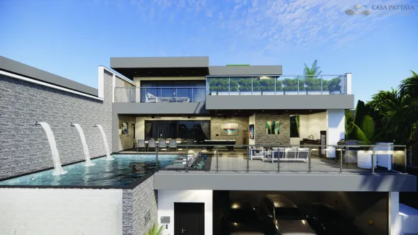 ขายคฤหาสน์หรู 3 ชั้น โครงการ  Siam Royal View Lakeside พัทยา