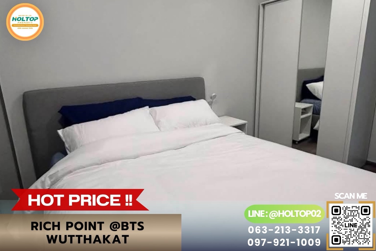 #L1476 ให้เช่าคอนโด Rich Point @BTS Wutthakat #L1476 ให้เช่าคอนโด Rich Point @BTS Wutthakat