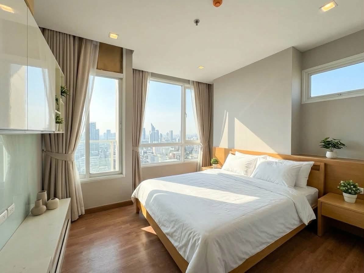C260245 The coast bangna, 45 sqm 1 bed floor 30 near bts, rent 20,000 thb 