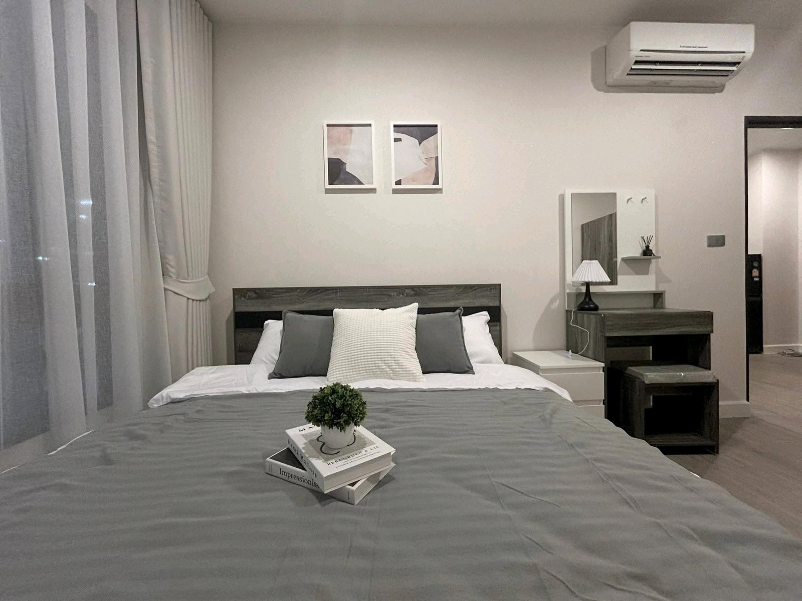 For rent: The Sky Sukhumvit Udomsuk ✨🏢 🌟 Fully furnished room, garden view, ready to move in, good location, near BTS Udomsuk, convenient travel to both Sukhumvit and Bangna. Suitable for those looking for a ready-to-use condo in a potential location! 🌟 – รูปที่ 4