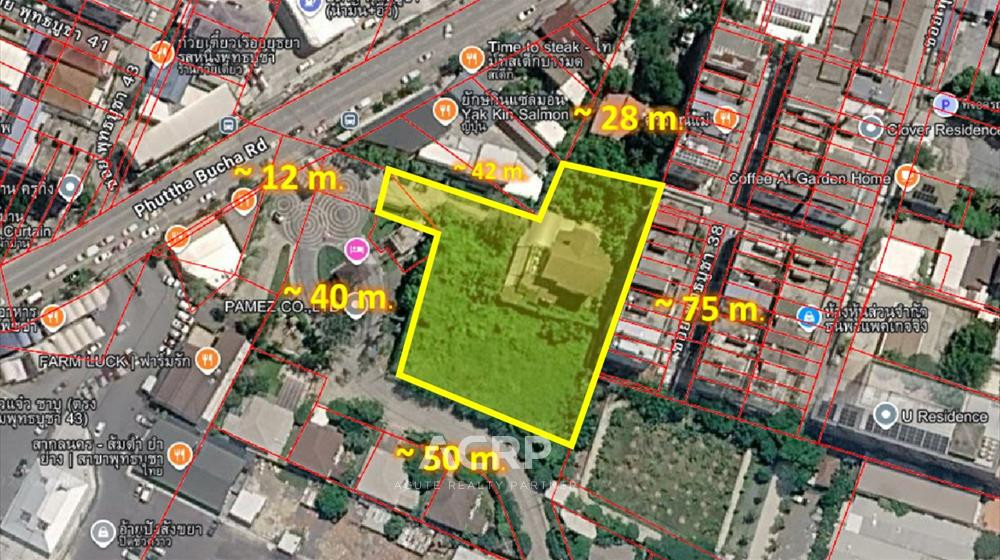 Urgent sale Large plot of land on Phuttha Bucha Road, near King Mongkut's University of Technology