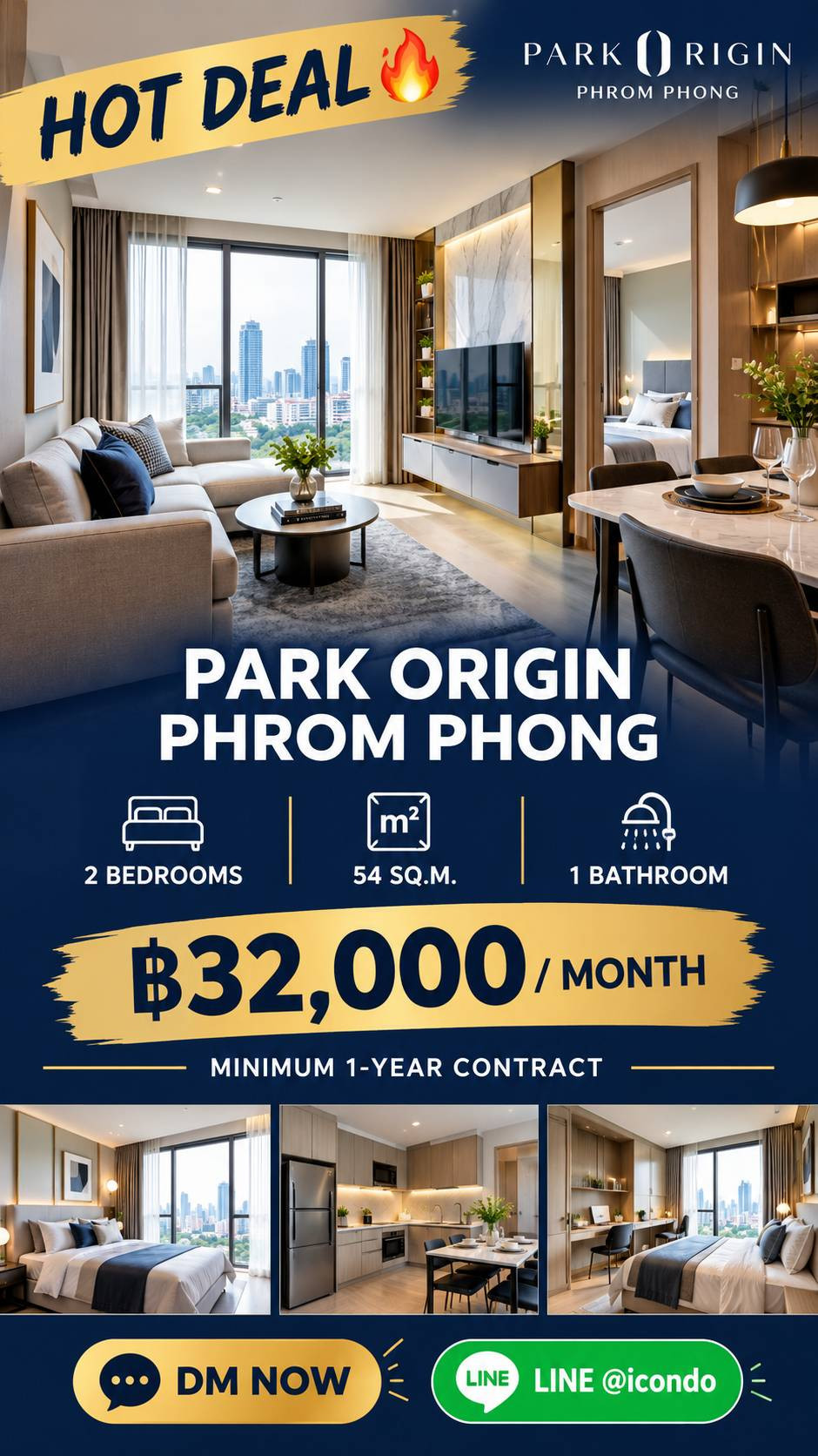 🔥 **HOT DEAL! 2-Bedroom Condo for Rent at Park Origin Phrom Phong** 🔥 🔥 **HOT DEAL! 2-Bedroom Condo for Rent at Park Origin Phrom Phong** 🔥