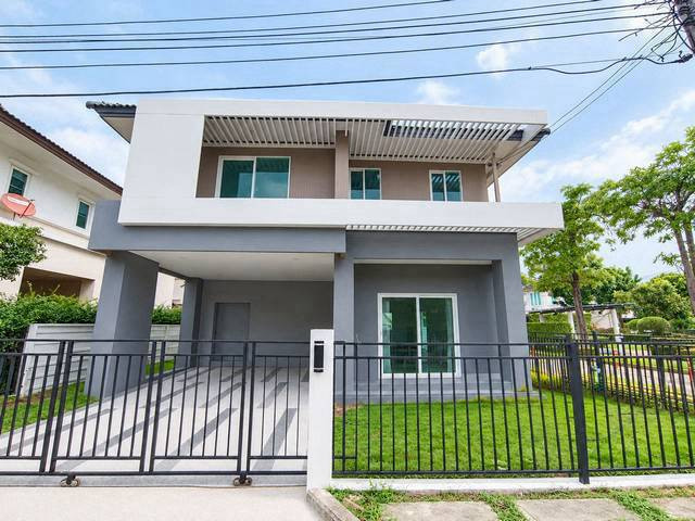 Corner detached house for sale, Thara Ratchaphruek-Pinklao (57 sq m.), 3 bedrooms, 3 bathrooms.