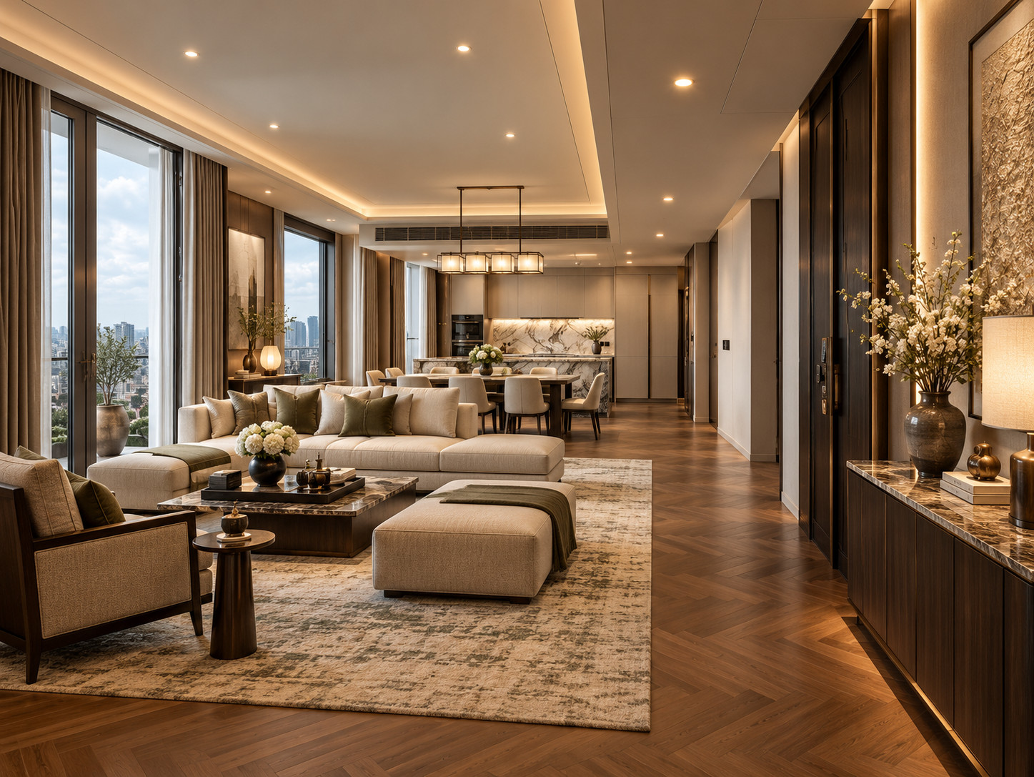 The Residences 38 221.08 SQ.M. 4-Bedroom Private Living The Residences 38 221.08 SQ.M. 4-Bedroom Private Living