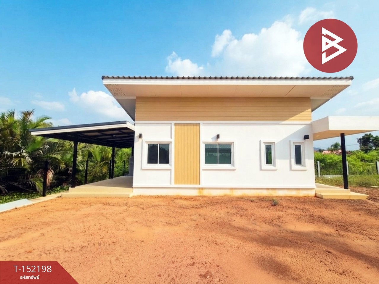 Single house for sale with land, area 1 ngan 17.1 sq m, Nang Takhian, Samut Songkhram.