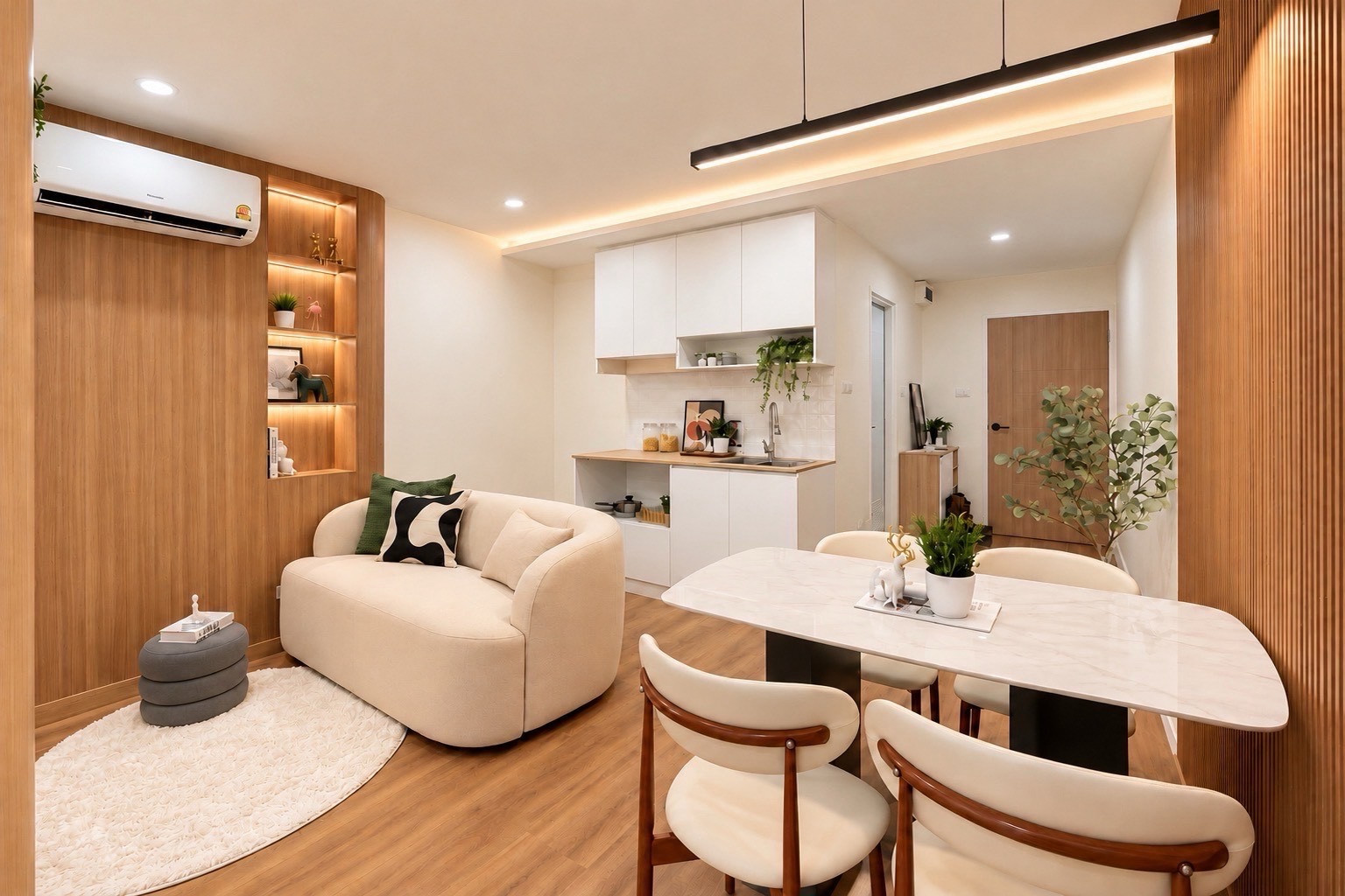 คอนโด 2 ห้องนอน เดอะทรีโอ การ์เด้นท์ เดินถึงรถไฟฟ้าศรีนครินทร์ 38  ค่ะ – รูปที่ 3