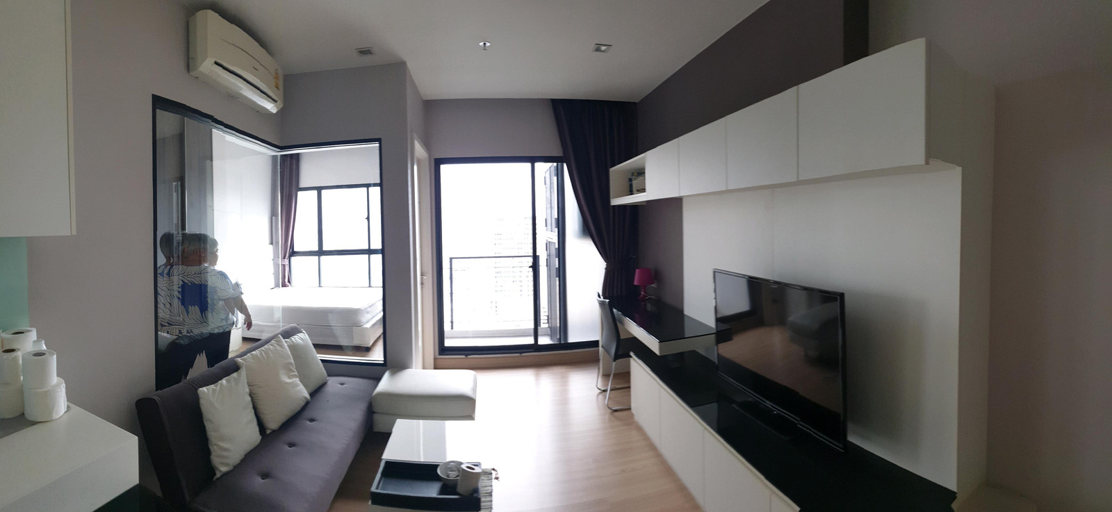 Beautiful room for rent, good view, Urbano Absolute Sathorn Taksin. Beautiful room for rent, good view, Urbano Absolute Sathorn Taksin.