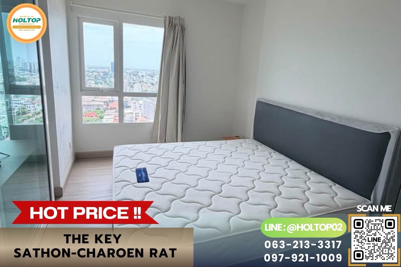 #L1481 Condo for rent The Key Sathon-Charoen Rat. #L1481 Condo for rent The Key Sathon-Charoen Rat.