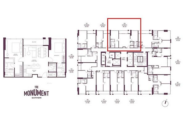 ✨Flash Deal ✨ The Monument Sathon ( 2Bed 3Bath 80.25SQM.) พร้อมอยู่ ! เพียง 21,500,000 บาท Tel.0981315848 @propmatch 