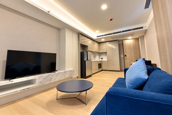 🔥 For Rent !!🔥 Siamese Exclusive Queens, 1 bedroom, 1 bathroom, high floor 22++, Good Location !! Code C20260800023 furnished, ready to move in 📣📣 