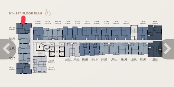 for sale🌈🌈 2 br size 42 sqm🌈🌈 high floor  River view 🐳🐳
