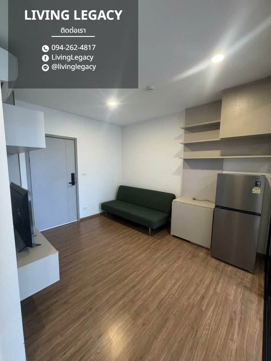 TM6APC Urgent rent Condo The Origin Ram 209 Interchange 30 sq m. | 17th floor | 1 bedroom | 1 bathroom 12,000 baht/month line id : @livinglegacy – รูปที่ 3