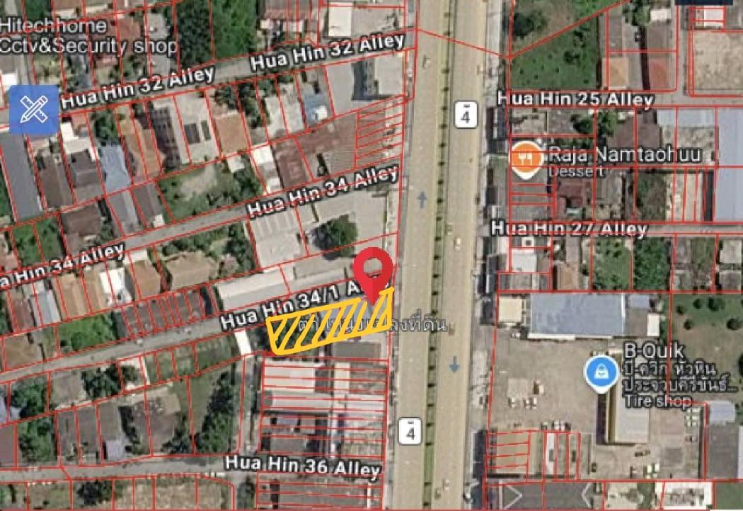 ขาย ที่ดิน ทำเลทอง แปลงหัวมุม ติดถนนเพชรเกษม หัวหิน  